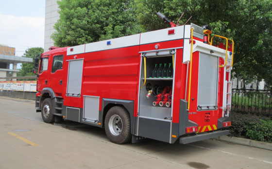 陜汽德龍8噸泡沫消防車
